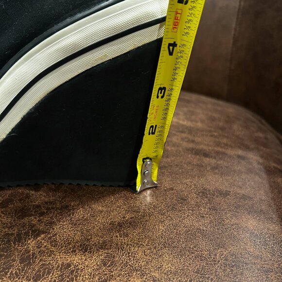 New Rock And Candy 4" High Wedge Lace up Sneakers  Black & White Y2K - Picture 11 of 12